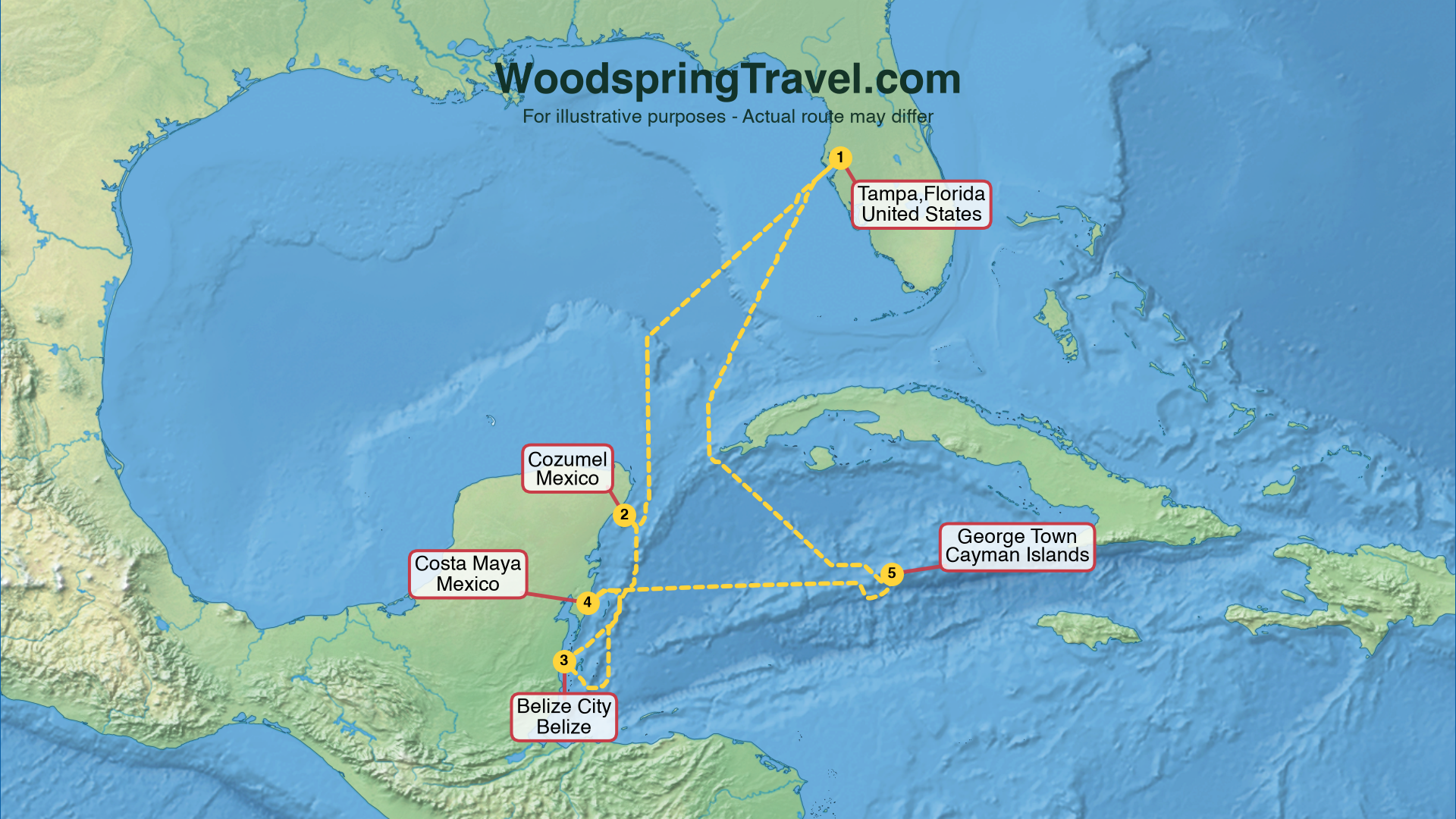 Route Illustration - Actual route may differ