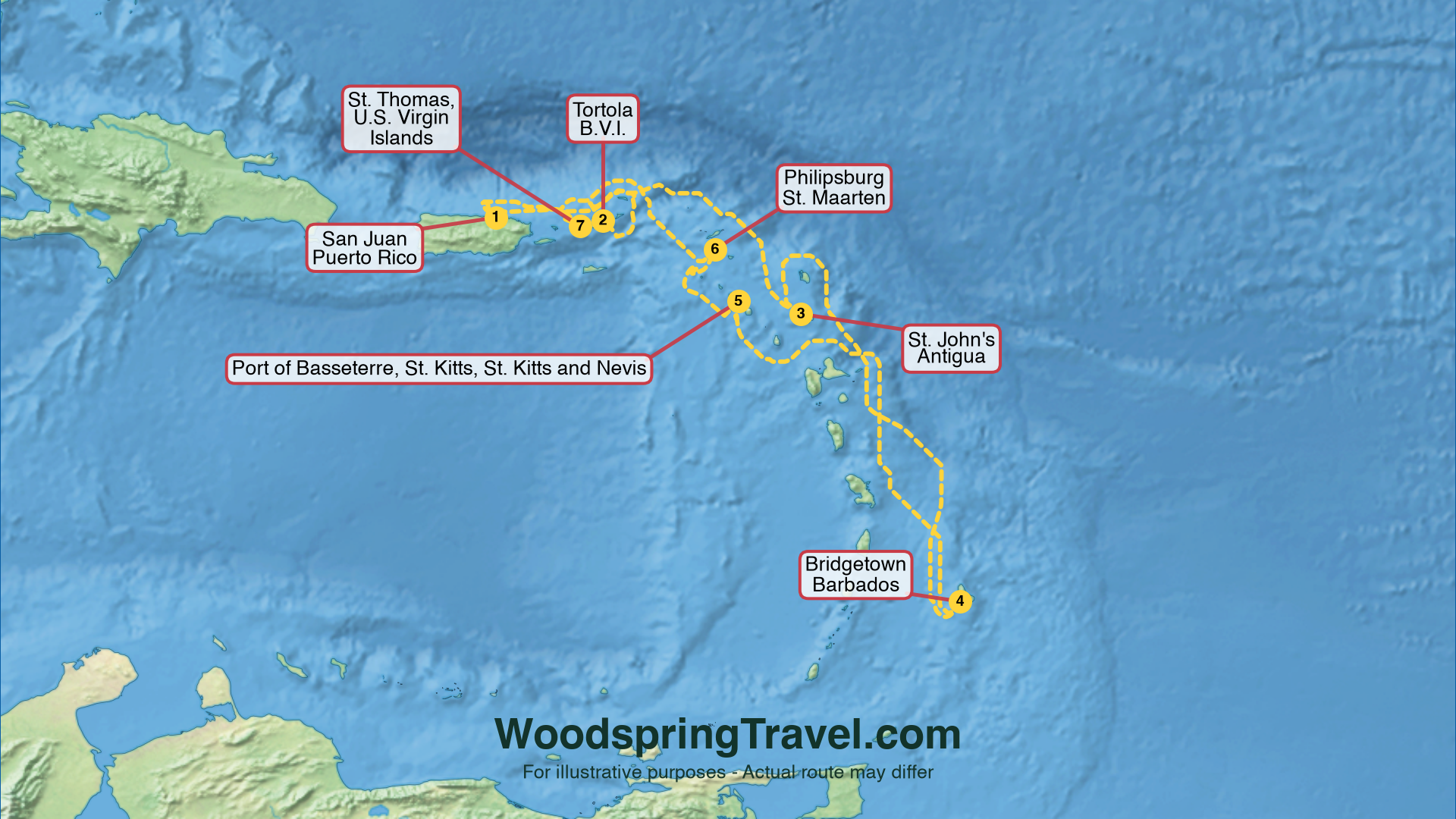Route Illustration - Actual route may differ