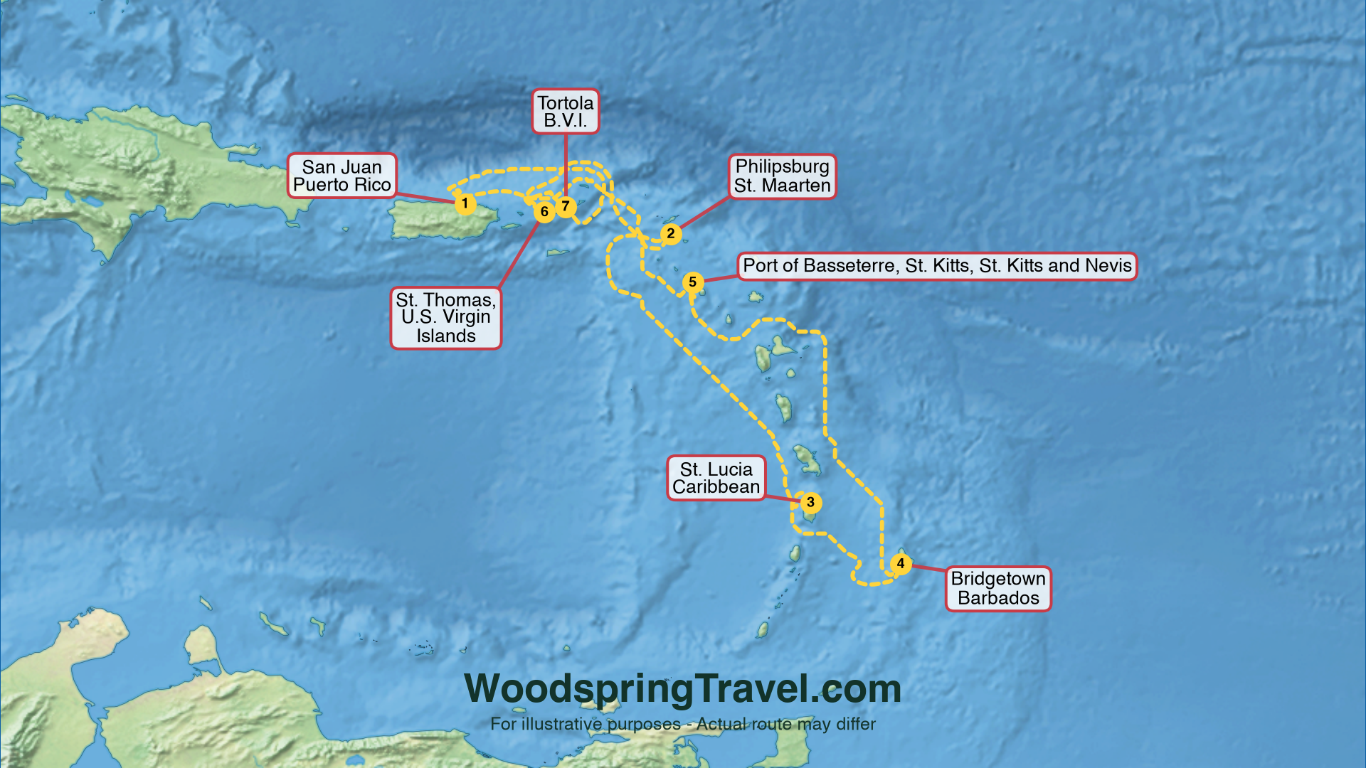 Route Illustration - Actual route may differ