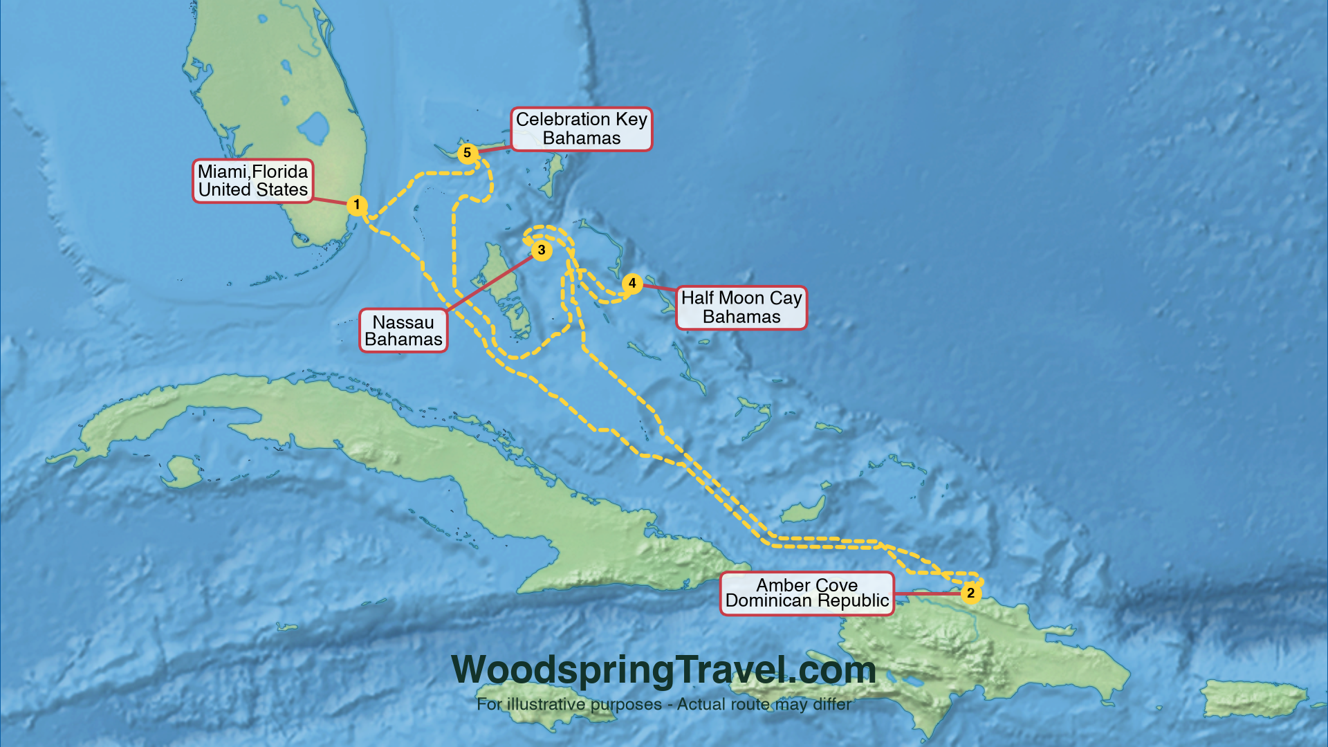 Route Illustration - Actual route may differ