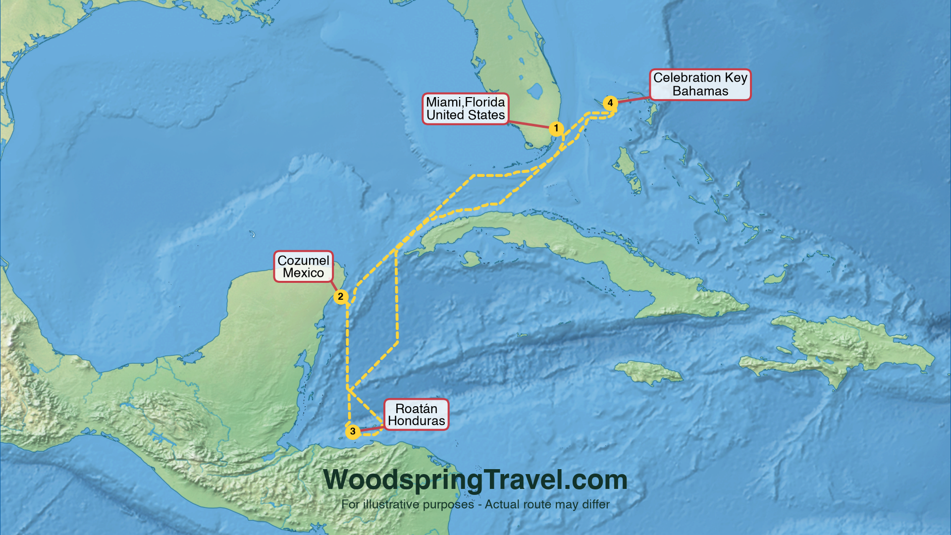 Route Illustration - Actual route may differ