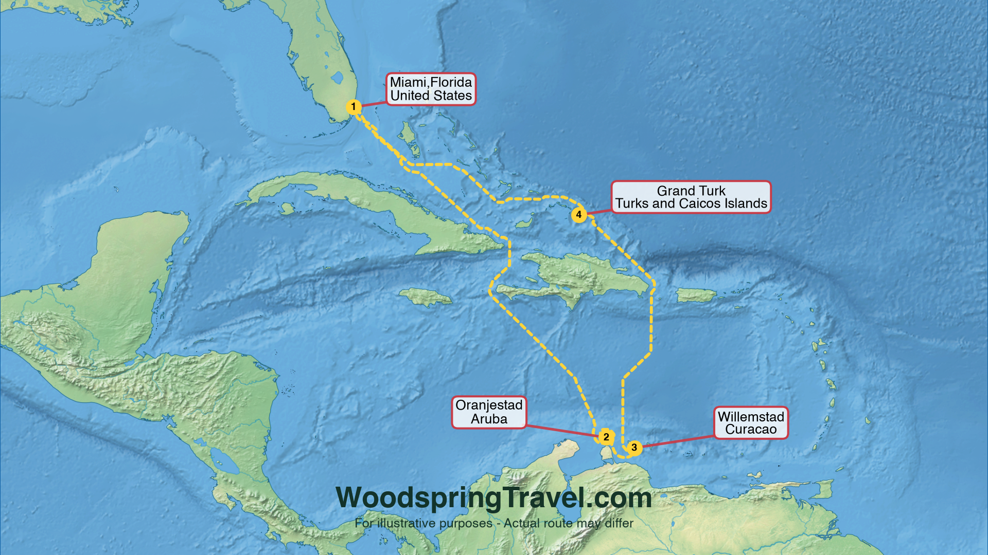 Route Illustration - Actual route may differ