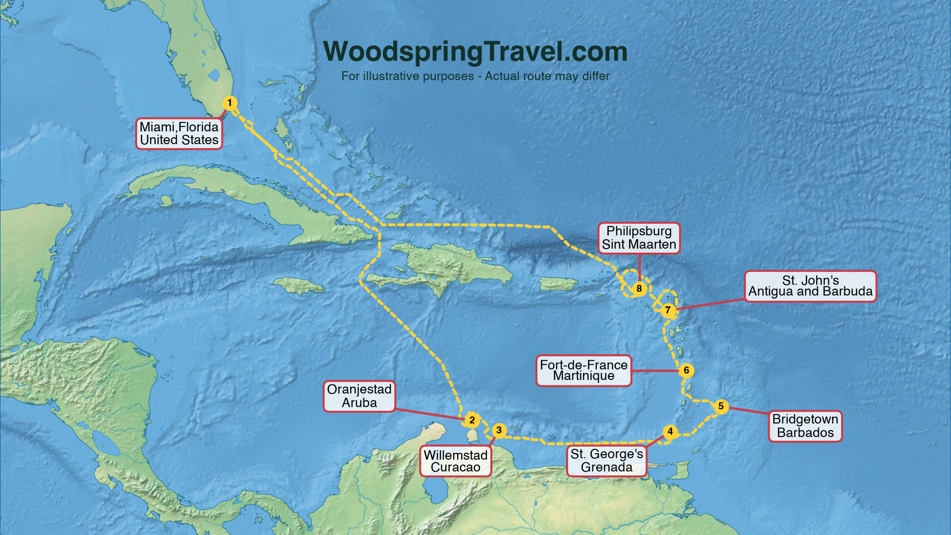 Route Illustration - Actual route may differ