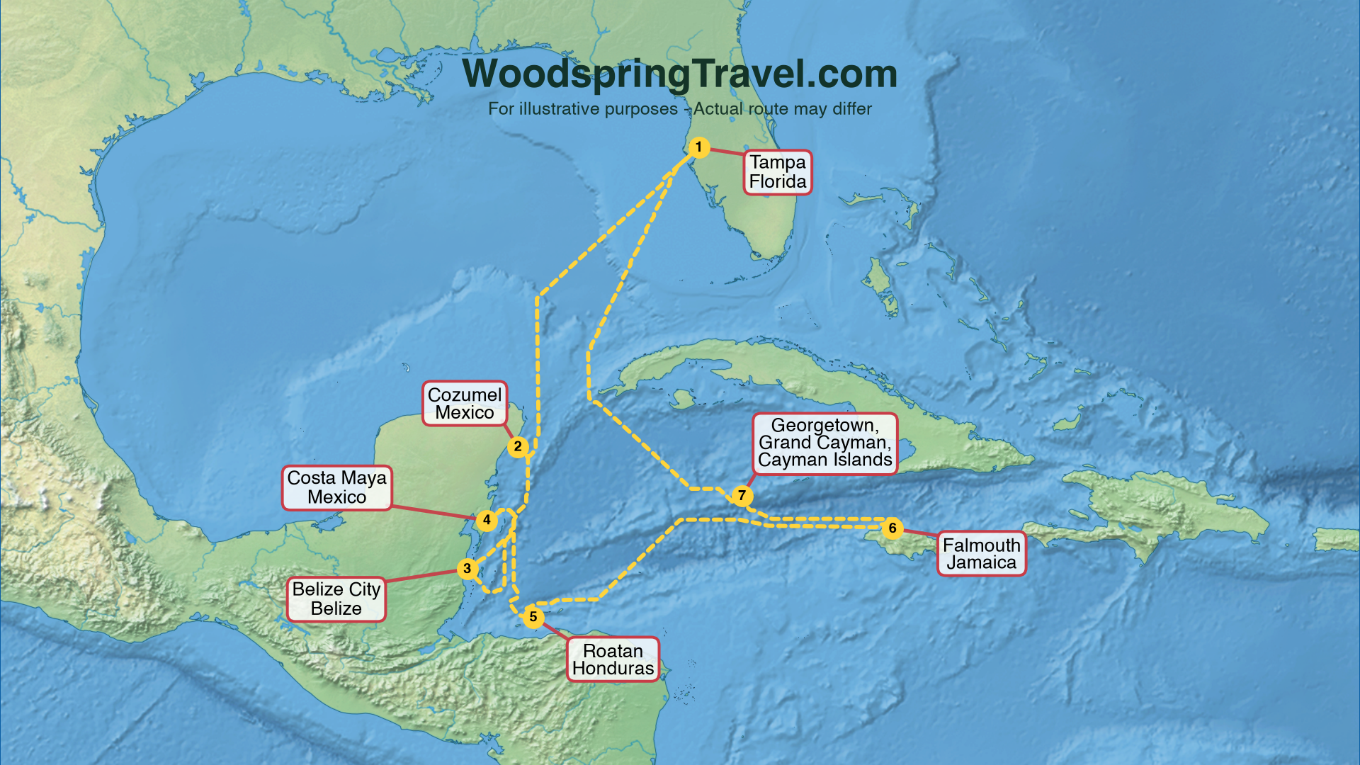 Route Illustration - Actual route may differ