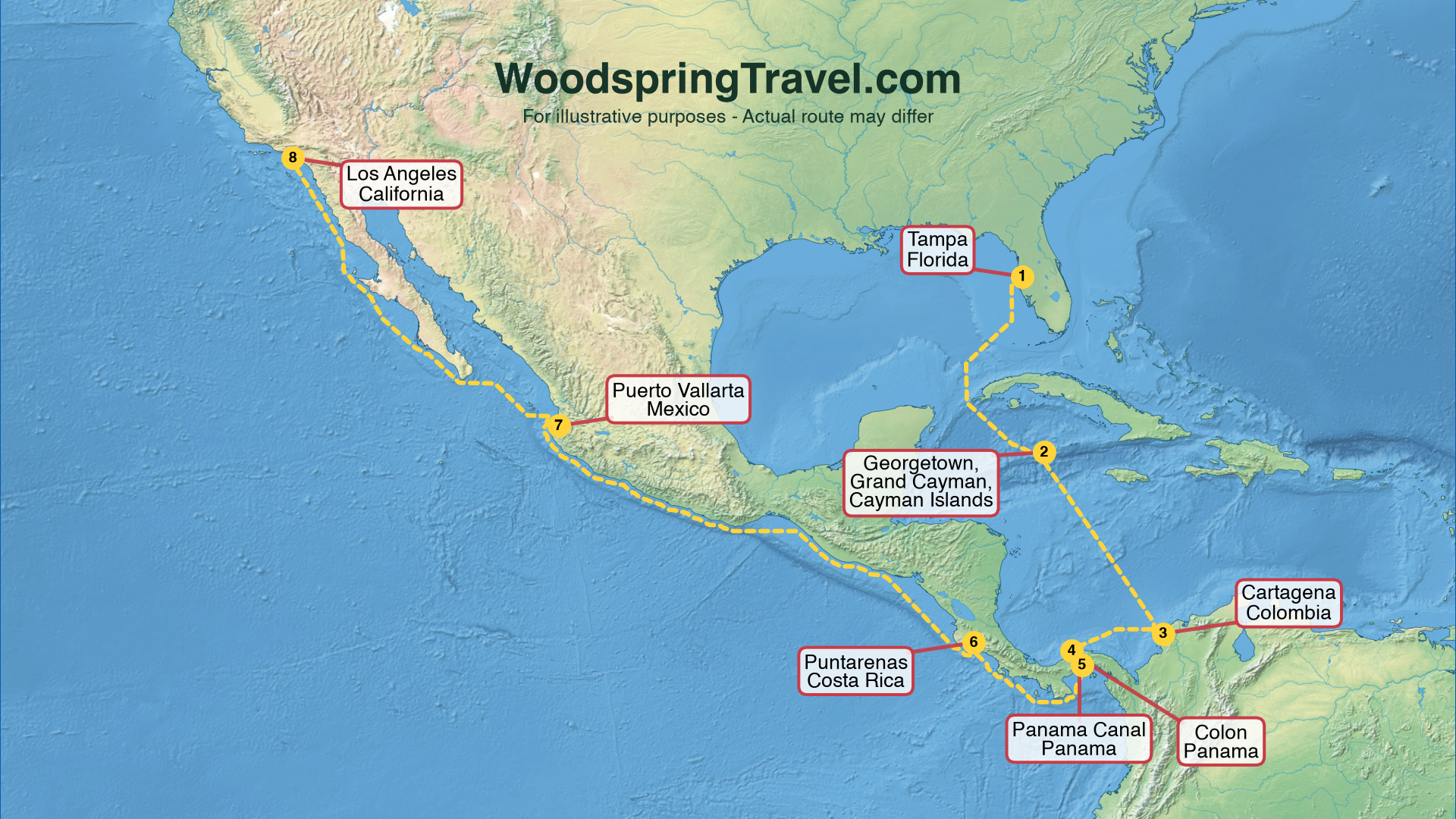 Route Illustration - Actual route may differ