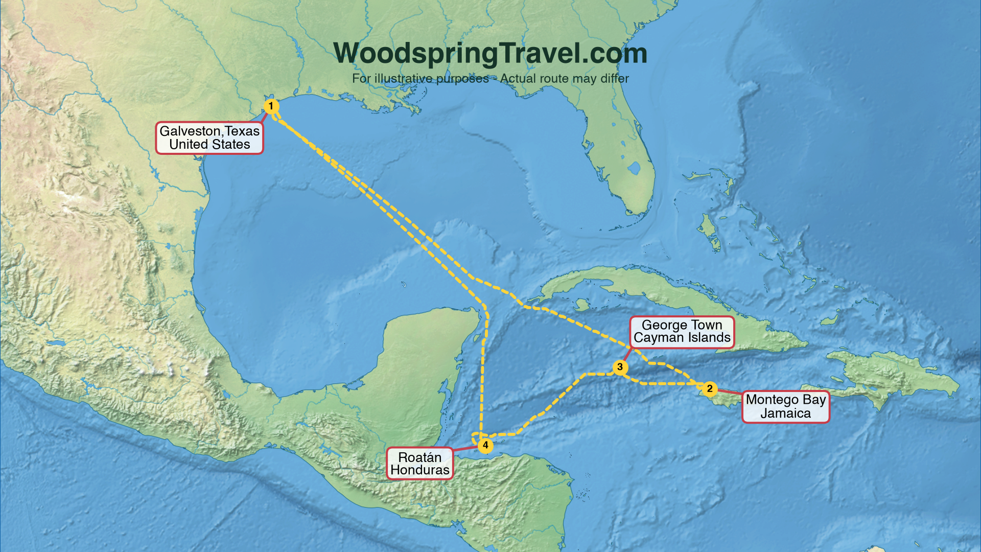 Route Illustration - Actual route may differ
