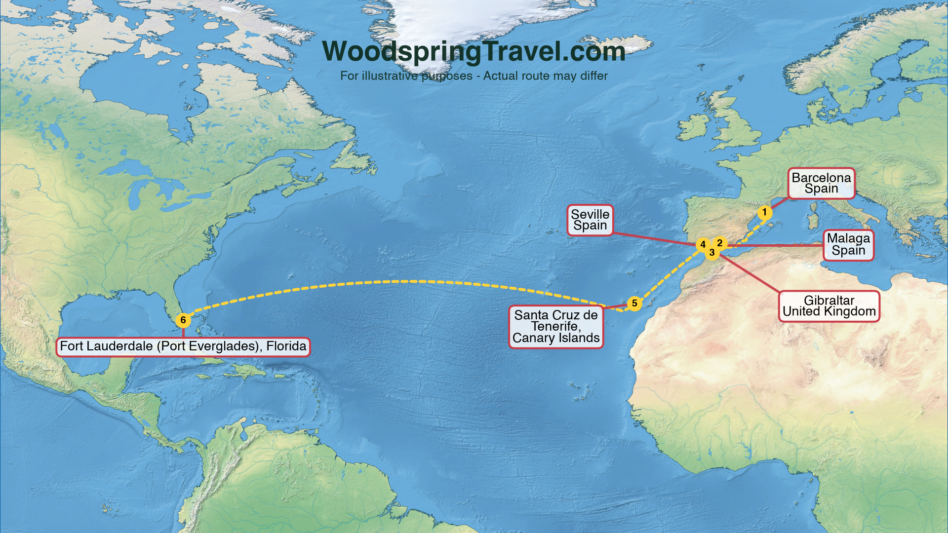 Route Illustration - Actual route may differ