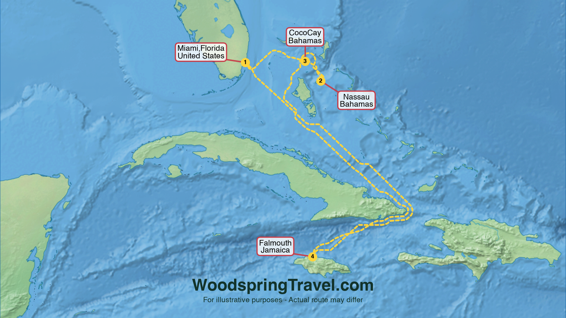 Route Illustration - Actual route may differ