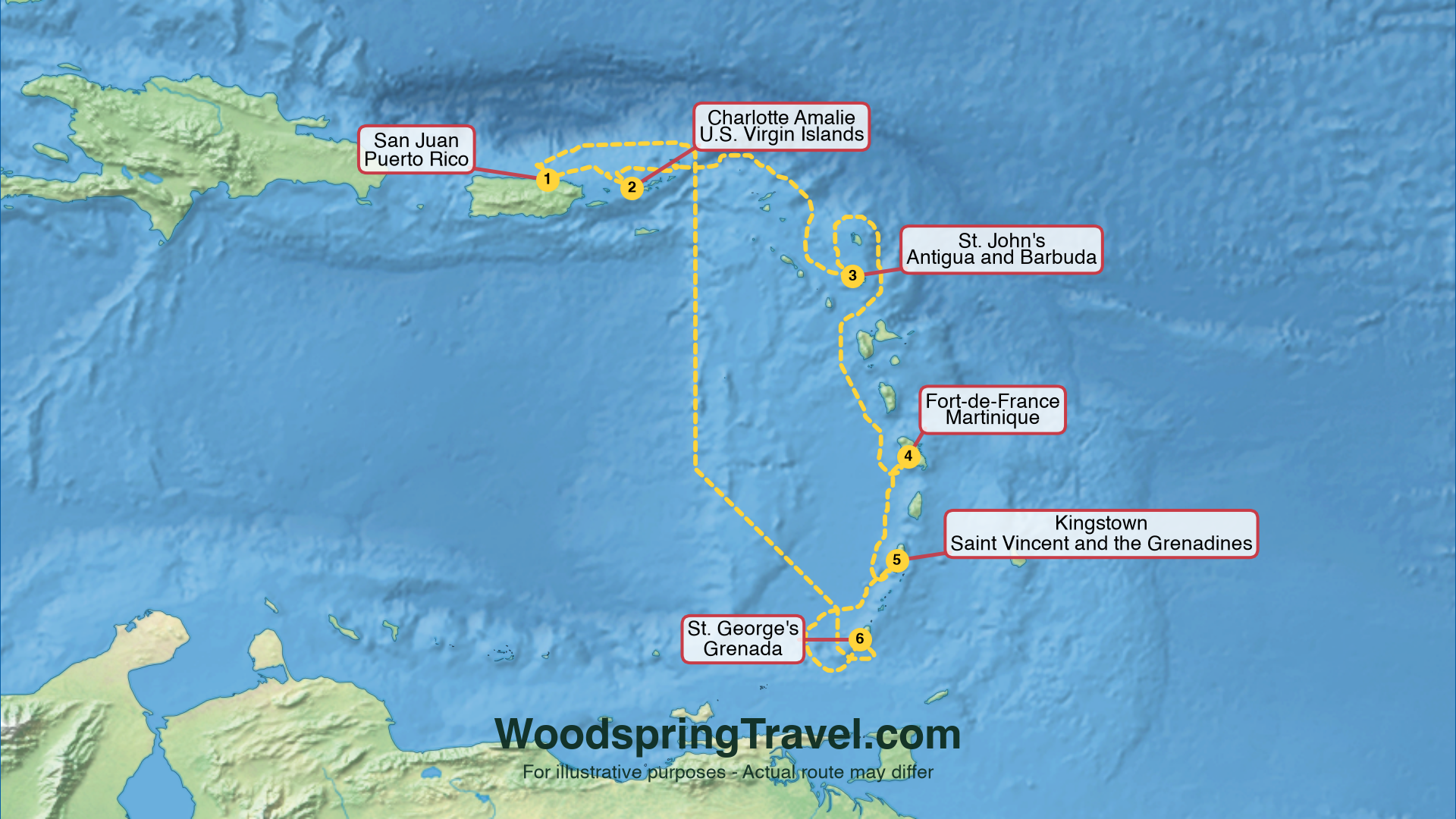 Route Illustration - Actual route may differ
