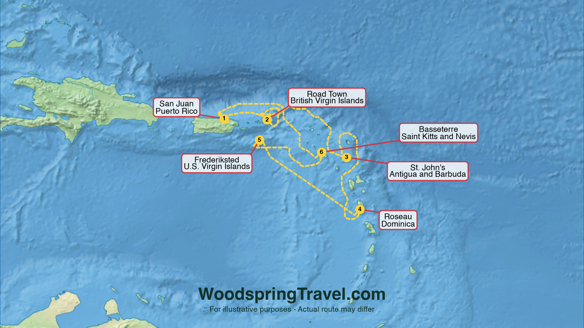 Route Illustration - Actual route may differ