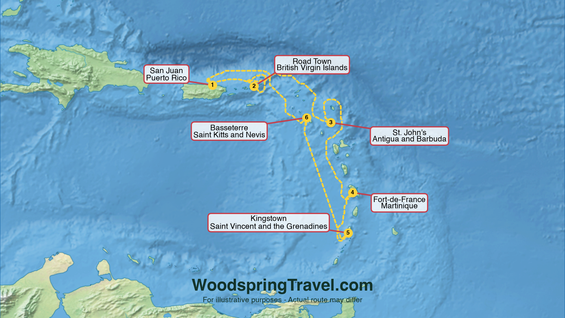 Route Illustration - Actual route may differ