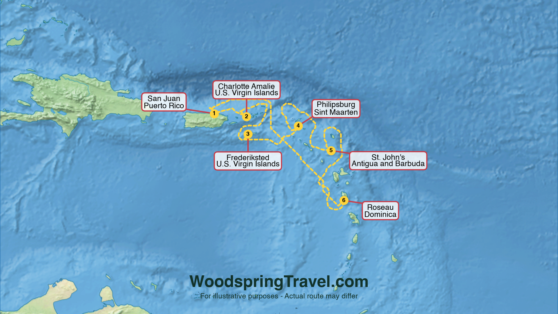 Route Illustration - Actual route may differ