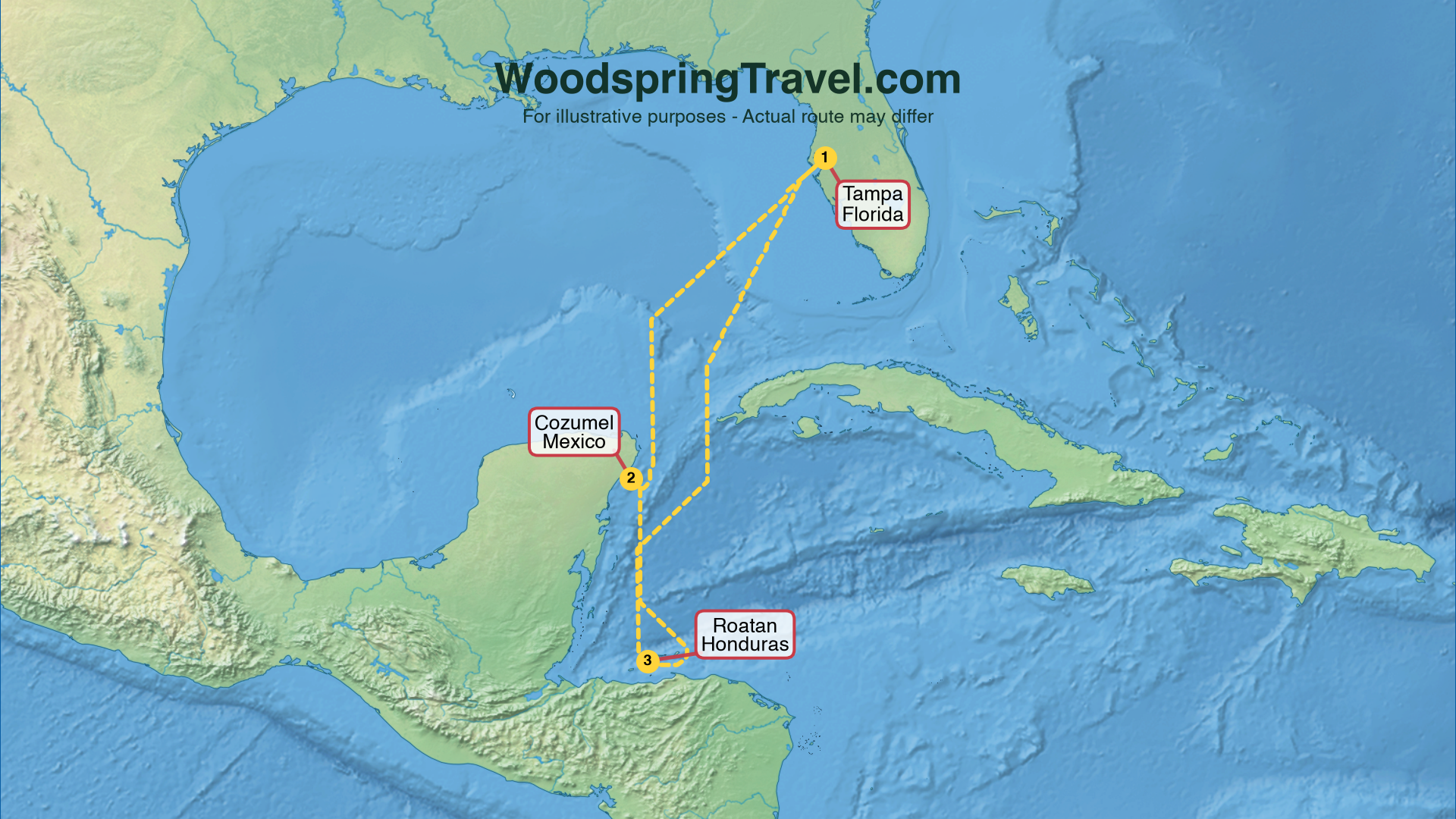 Route Illustration - Actual route may differ