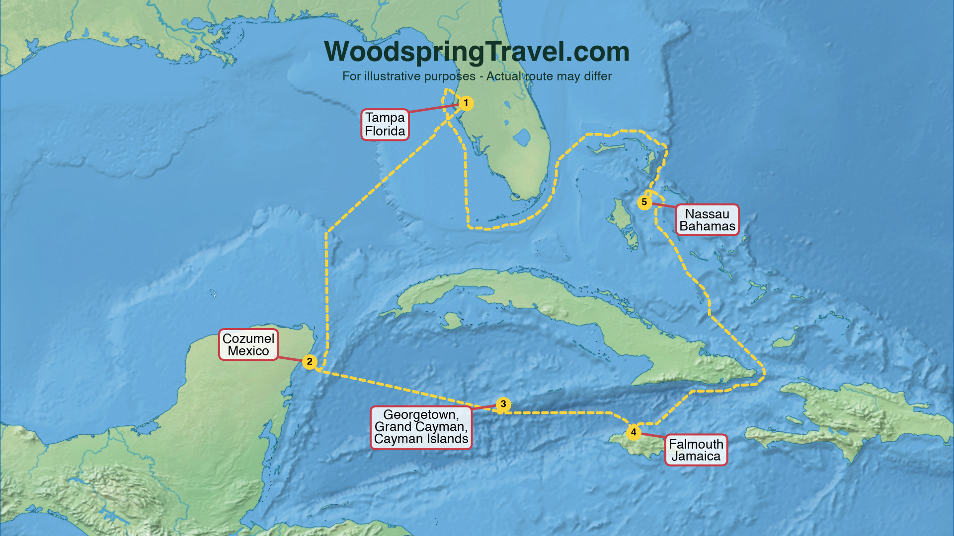 Route Illustration - Actual route may differ