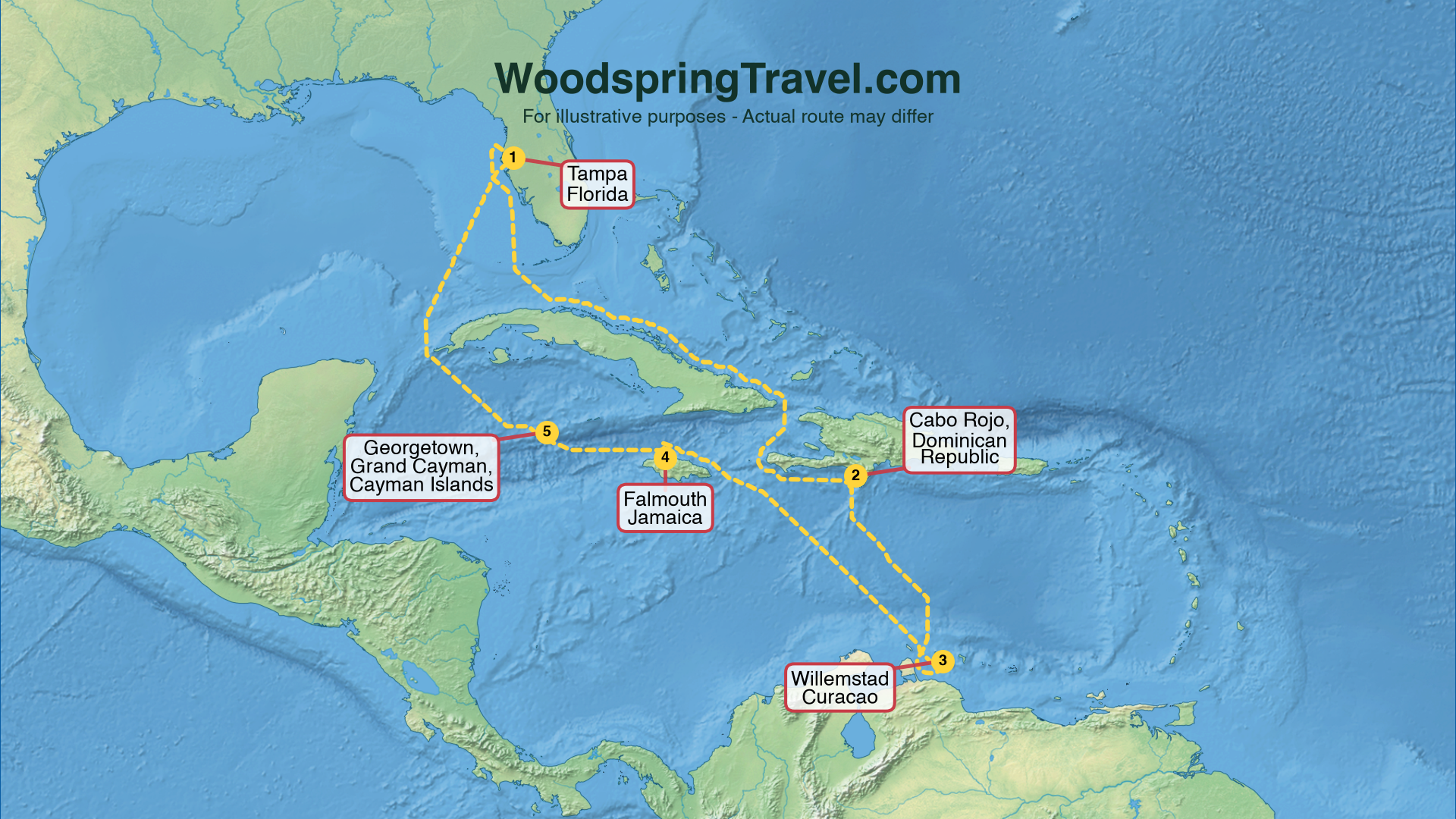 Route Illustration - Actual route may differ