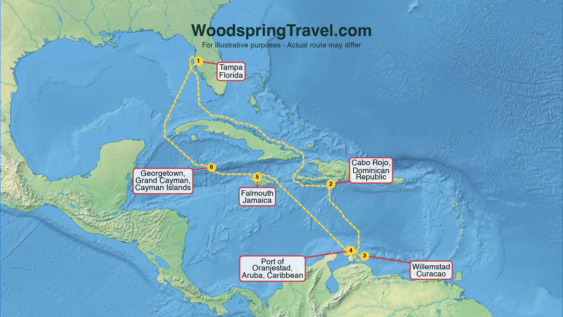 Route Illustration - Actual route may differ