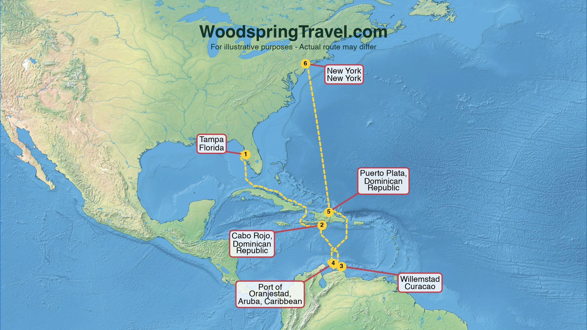 Route Illustration - Actual route may differ