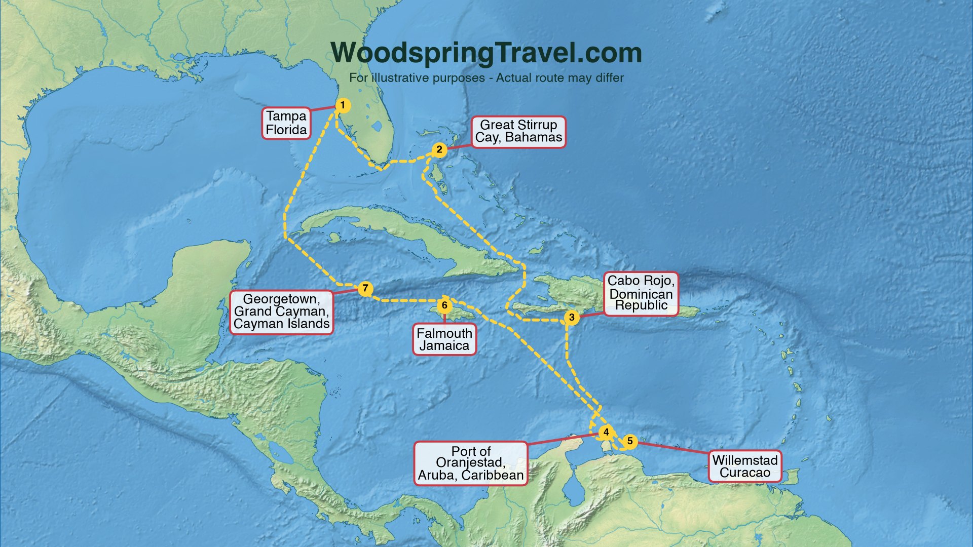 Route Illustration - Actual route may differ