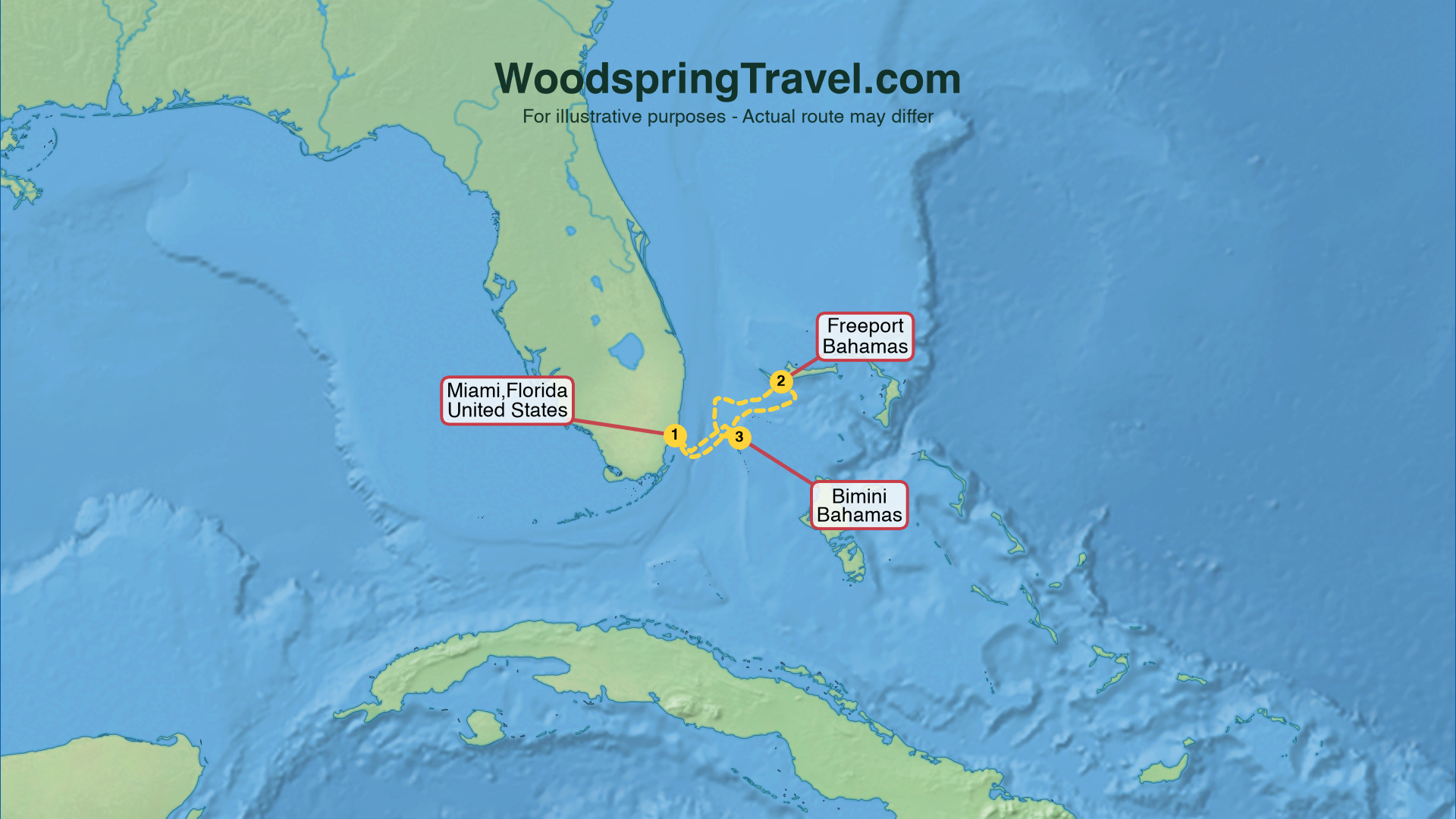 Route Illustration - Actual route may differ