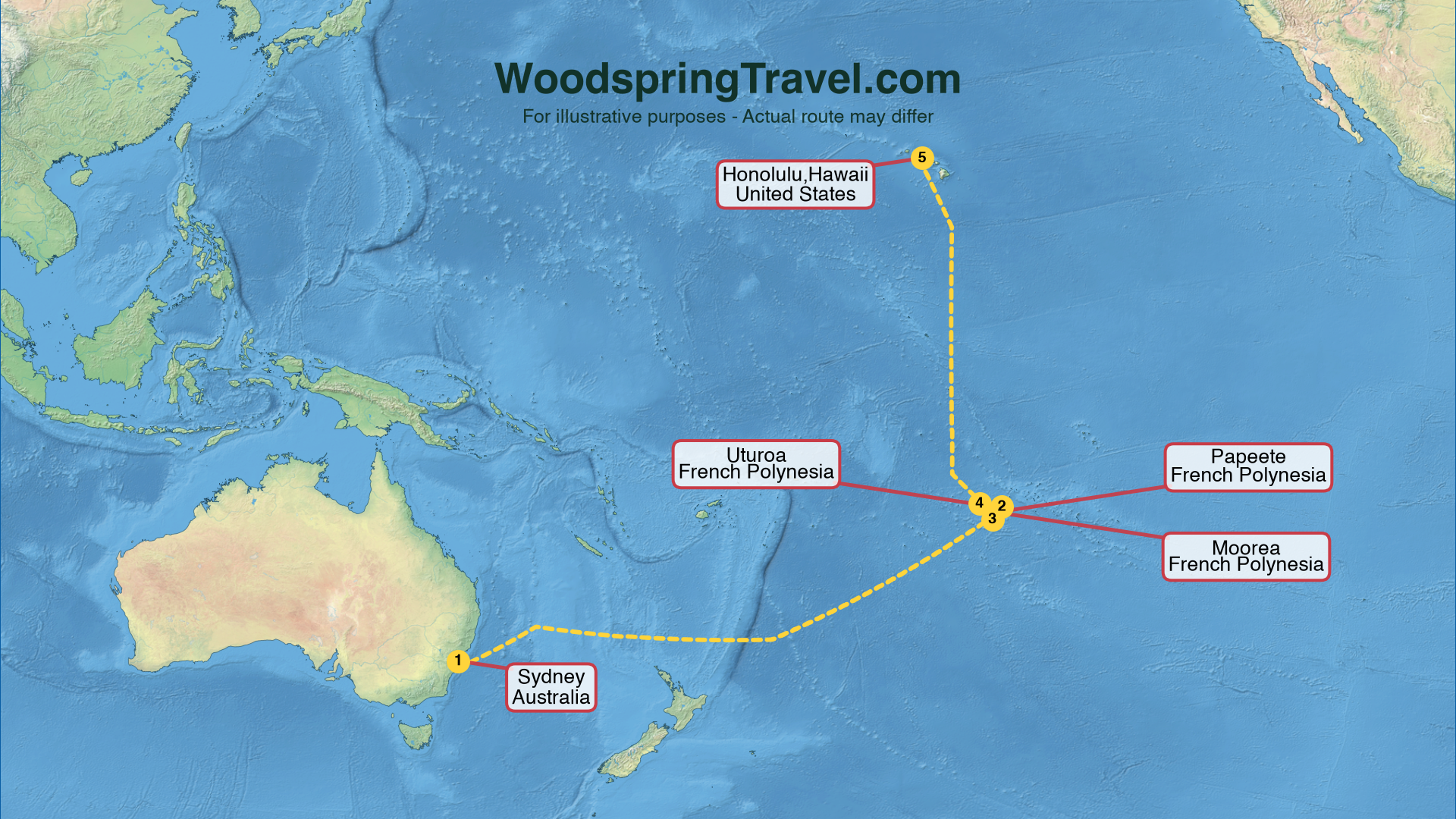 Route Illustration - Actual route may differ