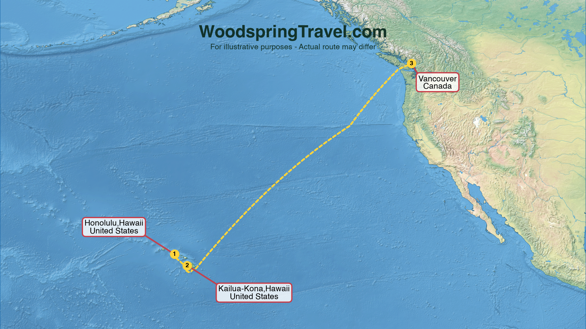 Route Illustration - Actual route may differ