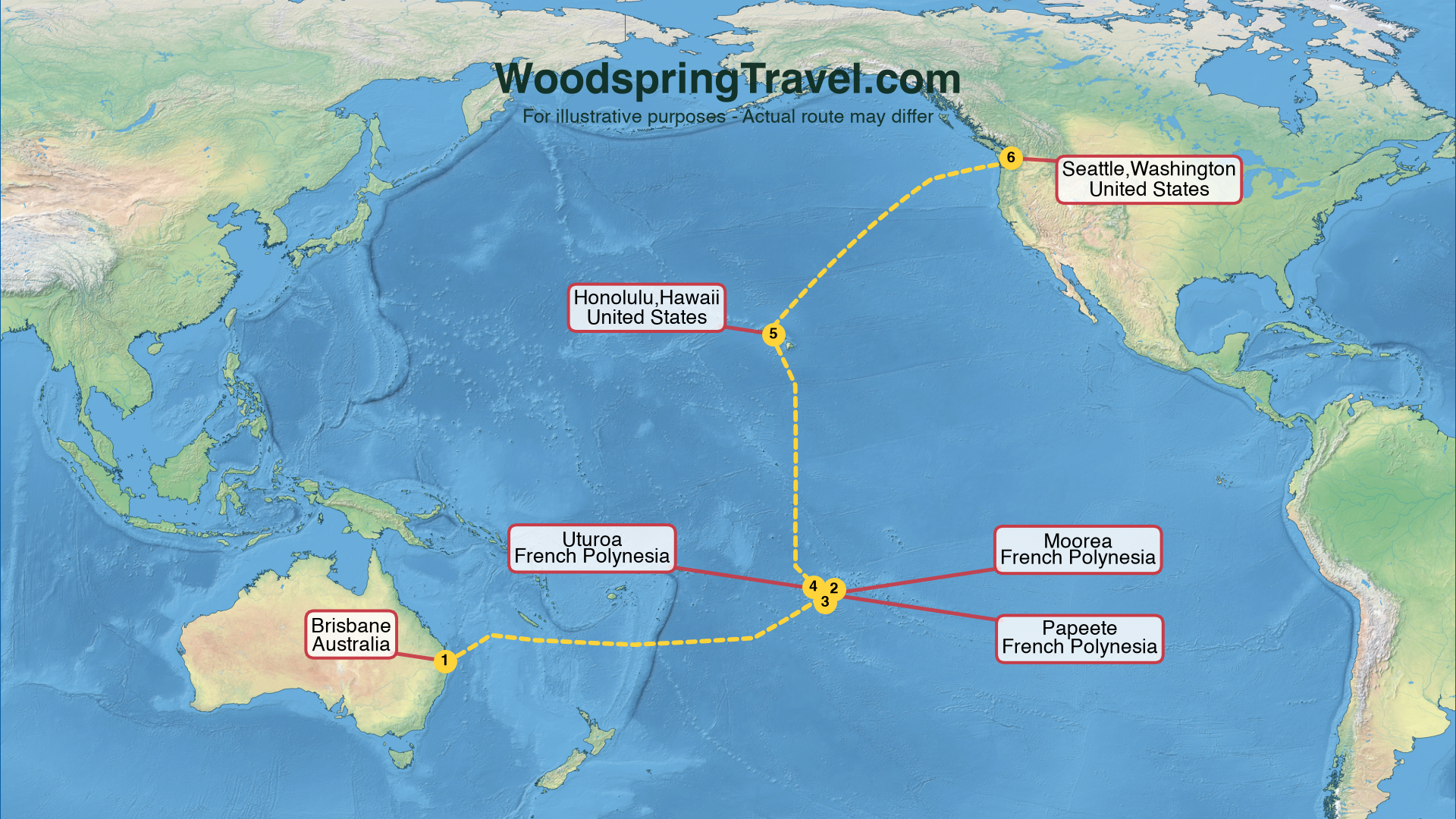 Route Illustration - Actual route may differ
