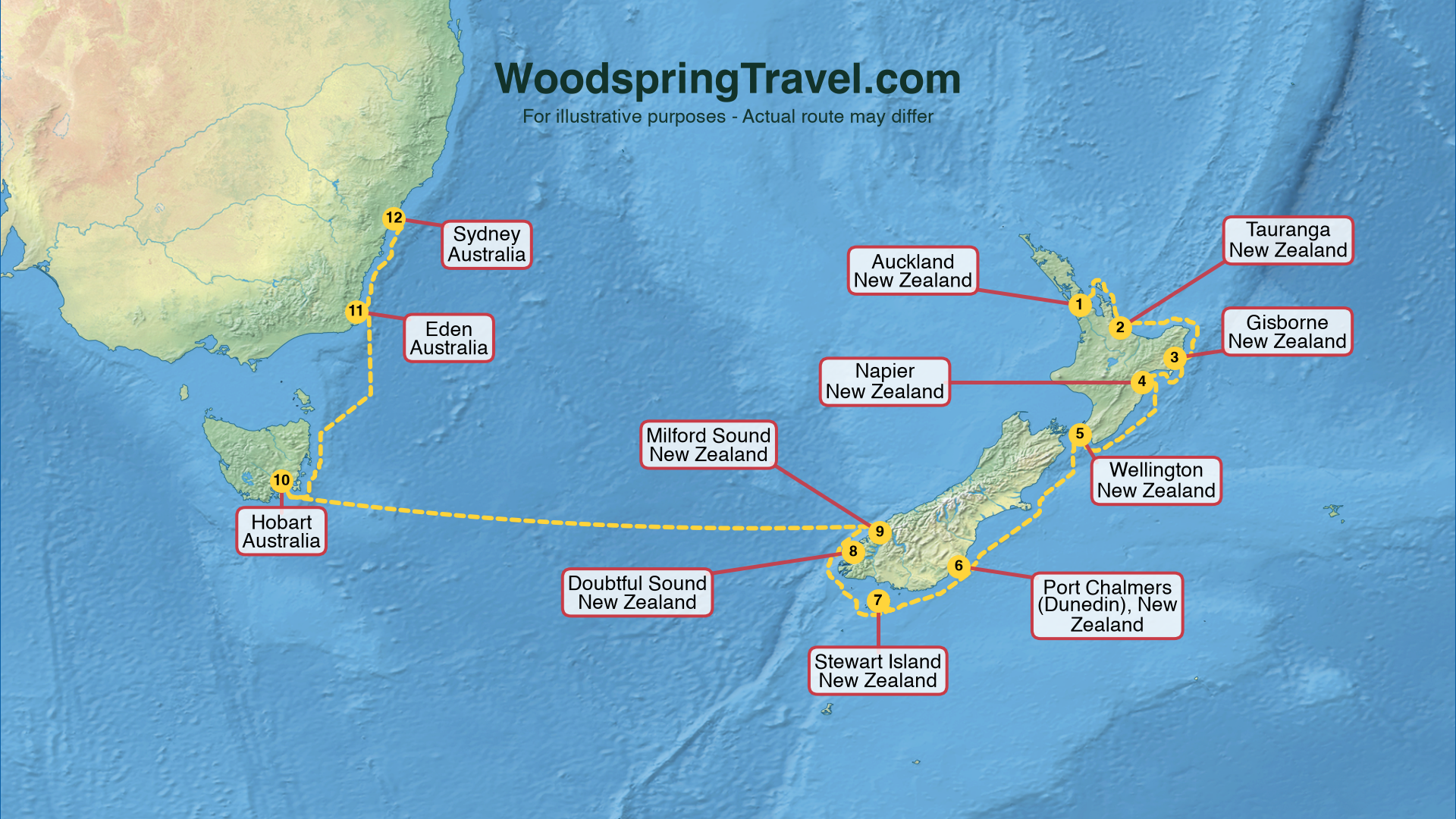 Route Illustration - Actual route may differ