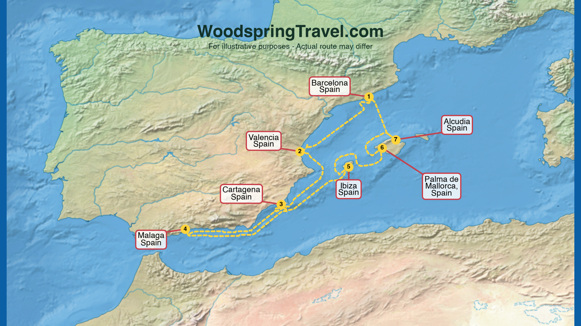 Route Illustration - Actual route may differ
