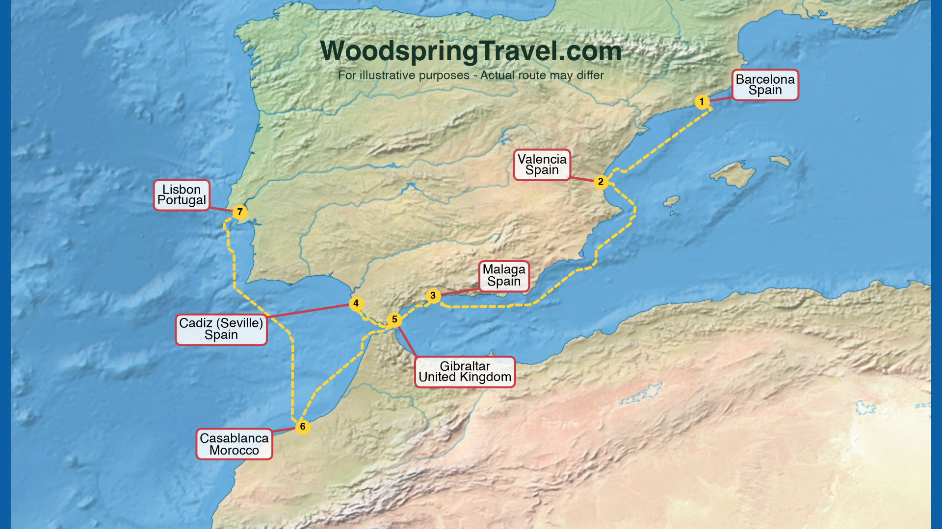 Route Illustration - Actual route may differ
