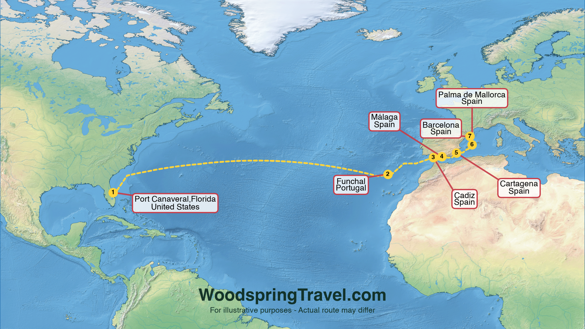 Route Illustration - Actual route may differ