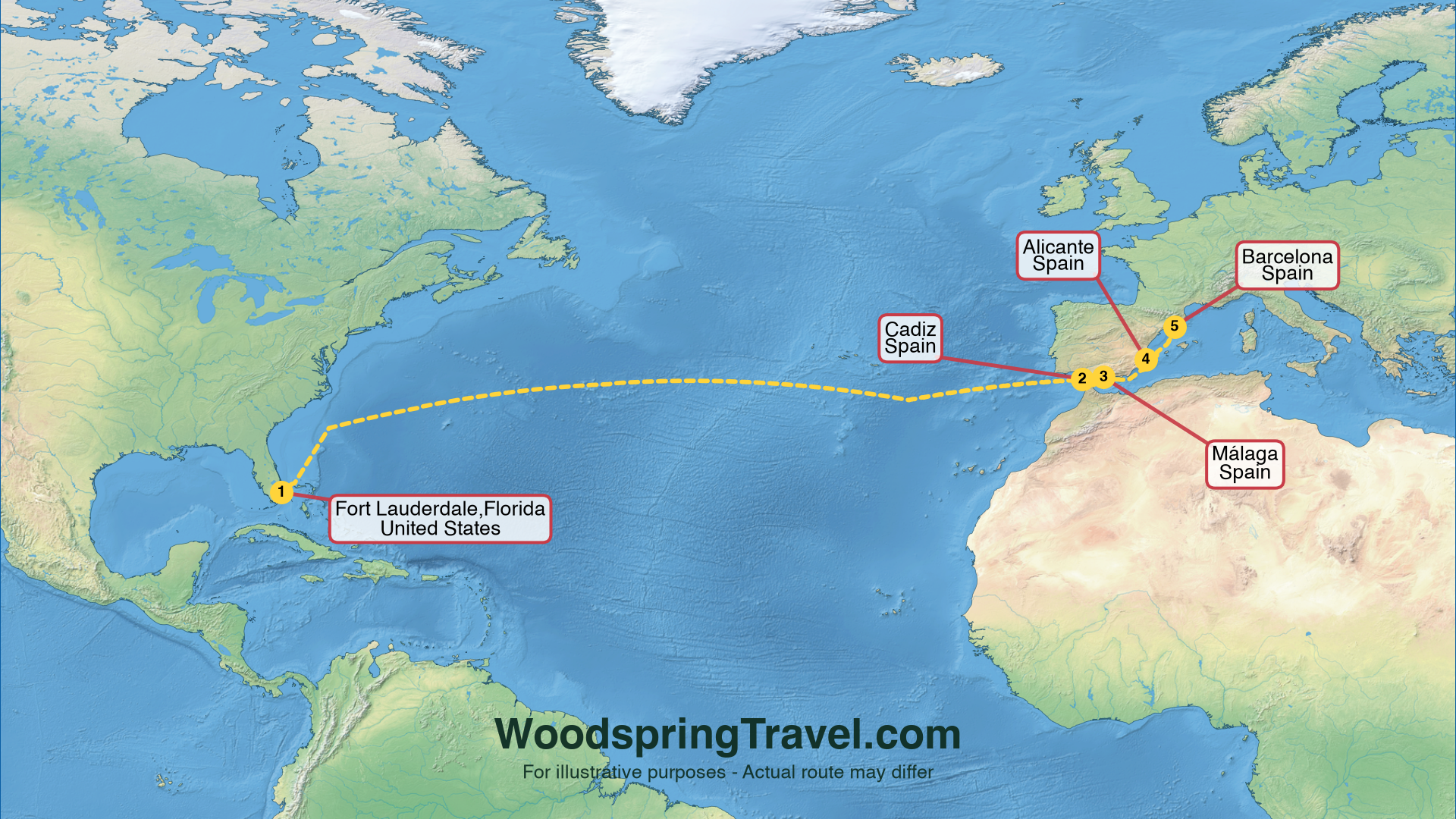 Route Illustration - Actual route may differ