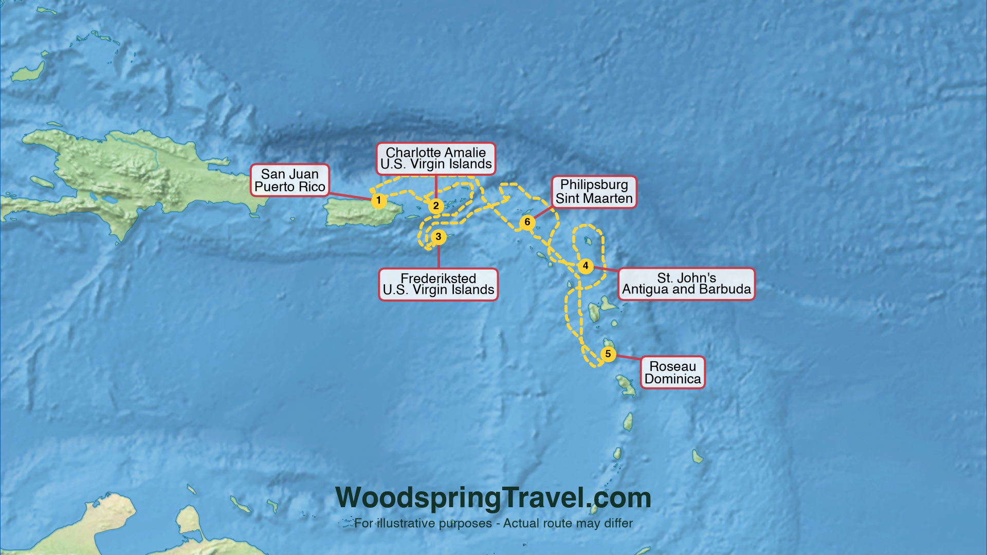 Route Illustration - Actual route may differ