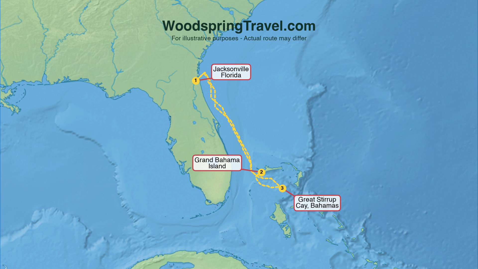 Route Illustration - Actual route may differ