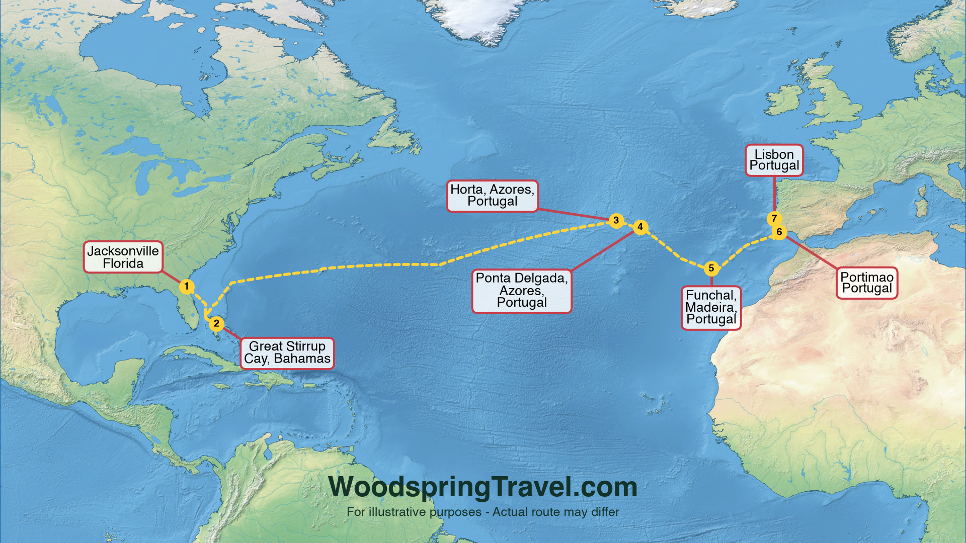 Route Illustration - Actual route may differ