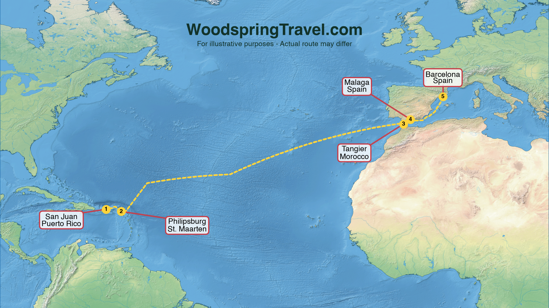 Route Illustration - Actual route may differ