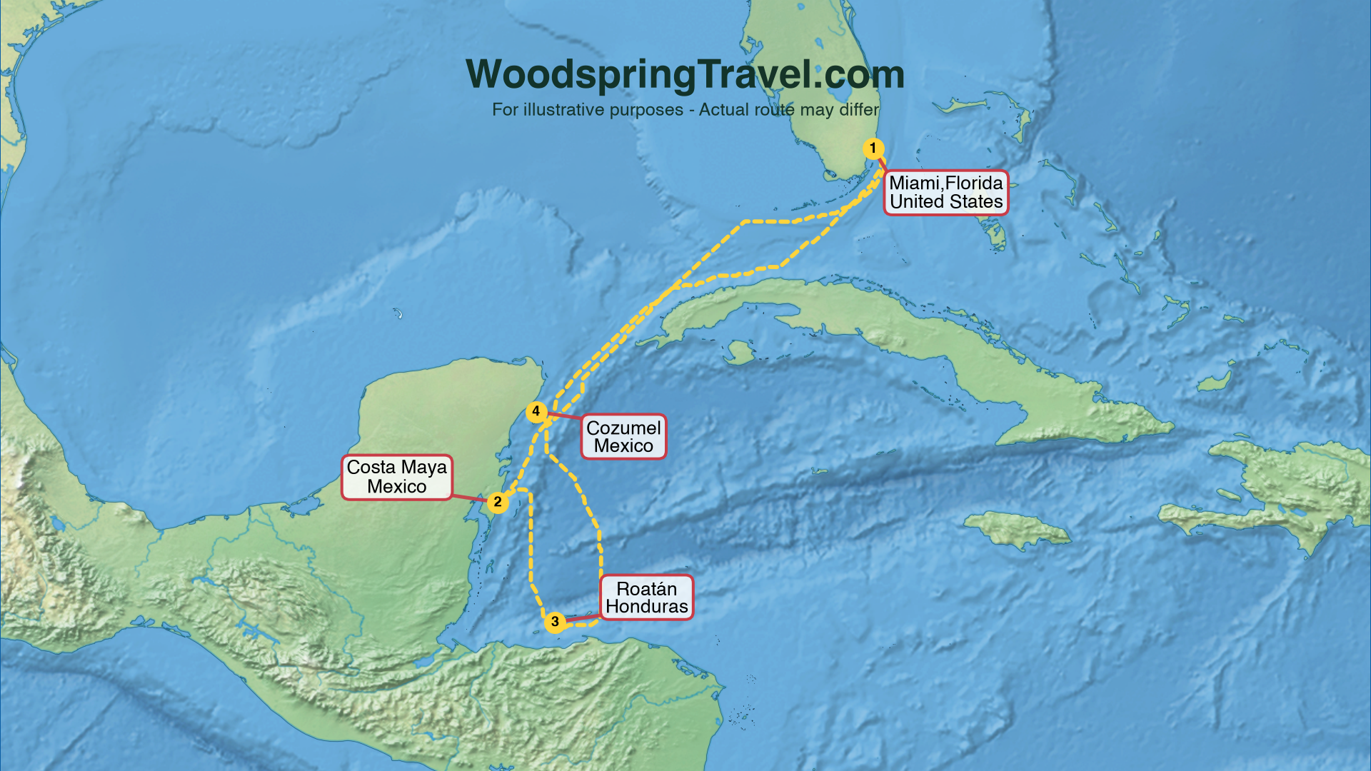 Route Illustration - Actual route may differ