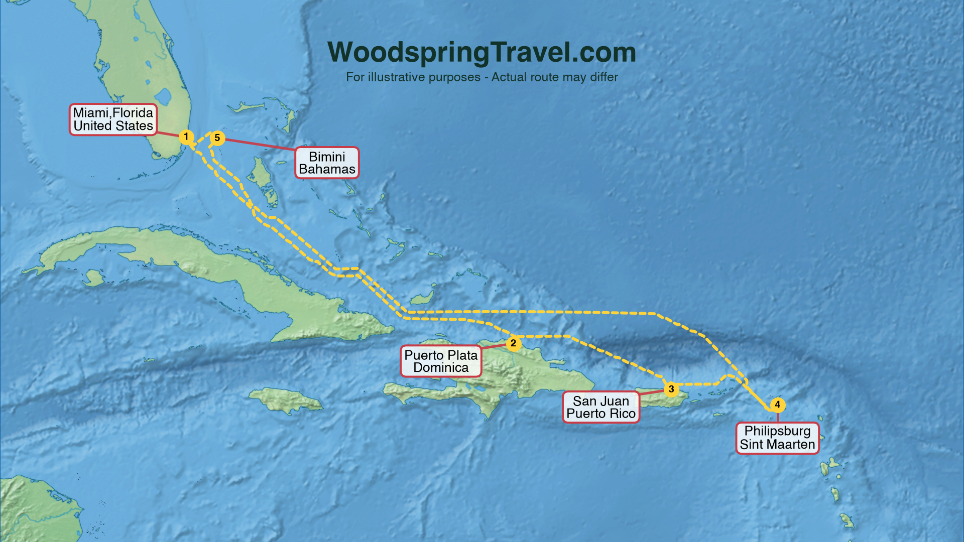 Route Illustration - Actual route may differ