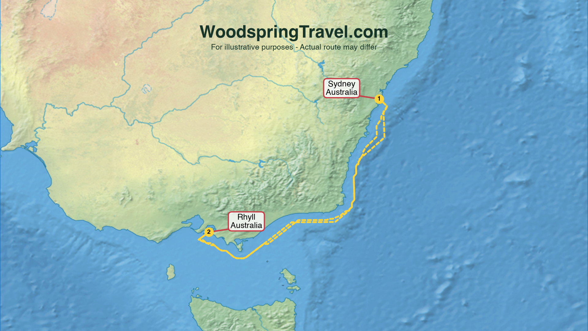 Route Illustration - Actual route may differ
