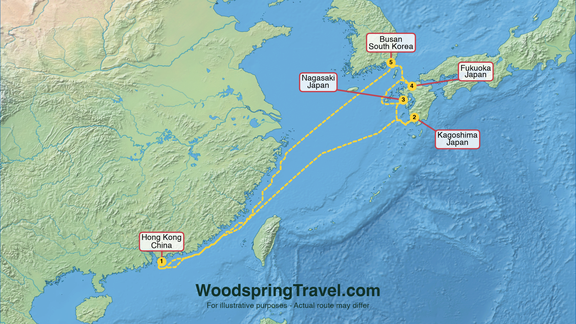 Route Illustration - Actual route may differ