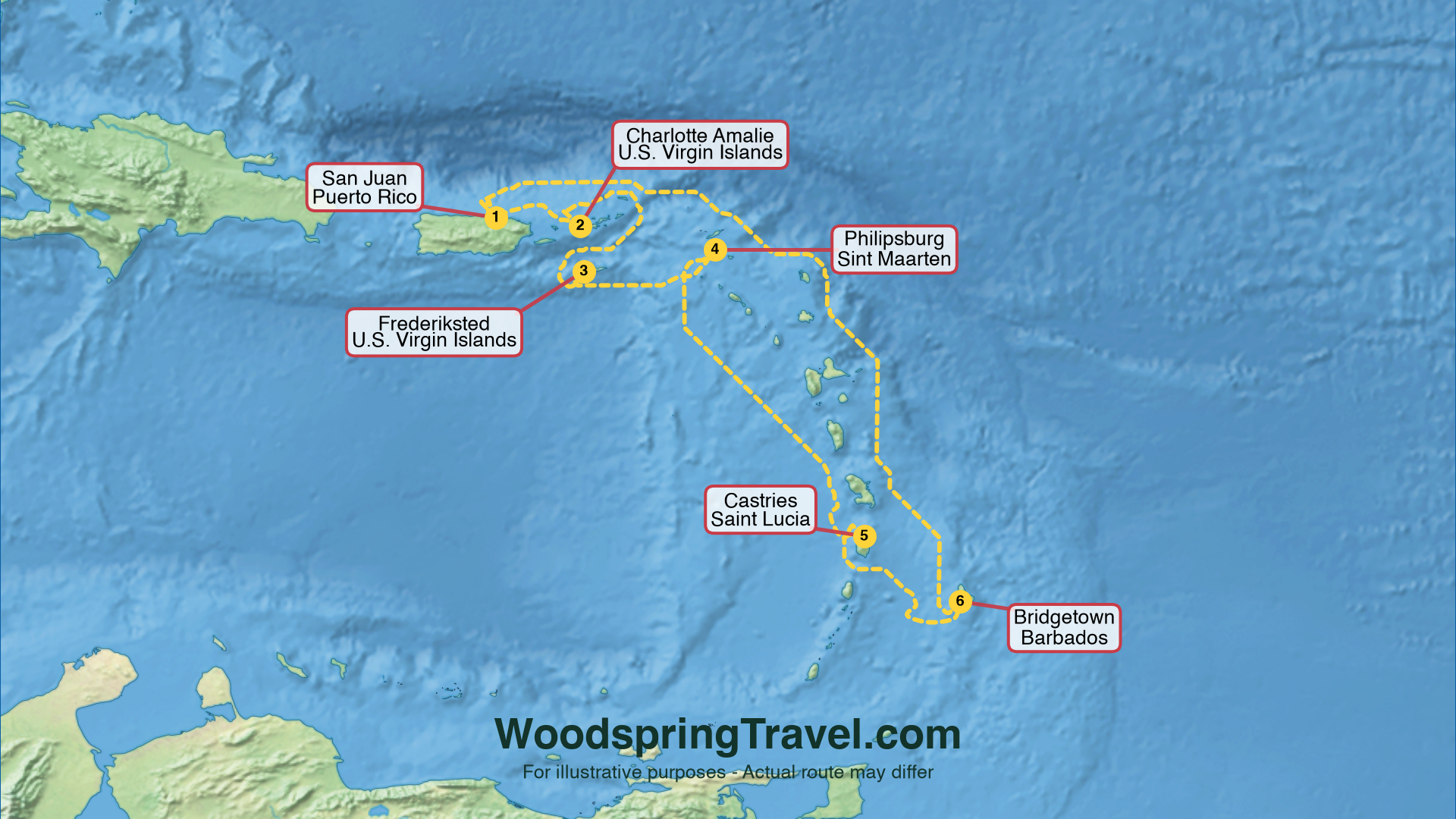 Route Illustration - Actual route may differ