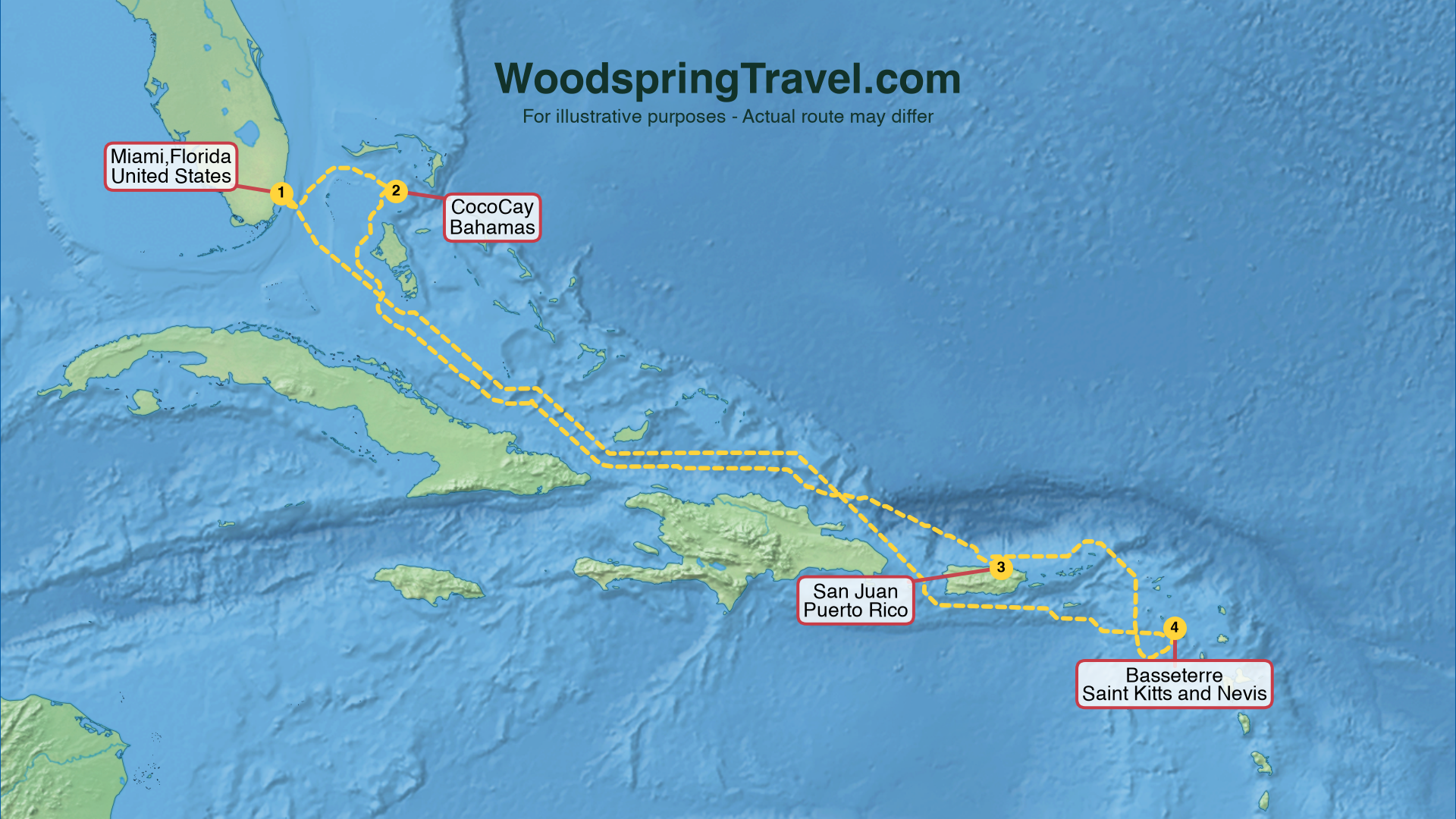 Route Illustration - Actual route may differ