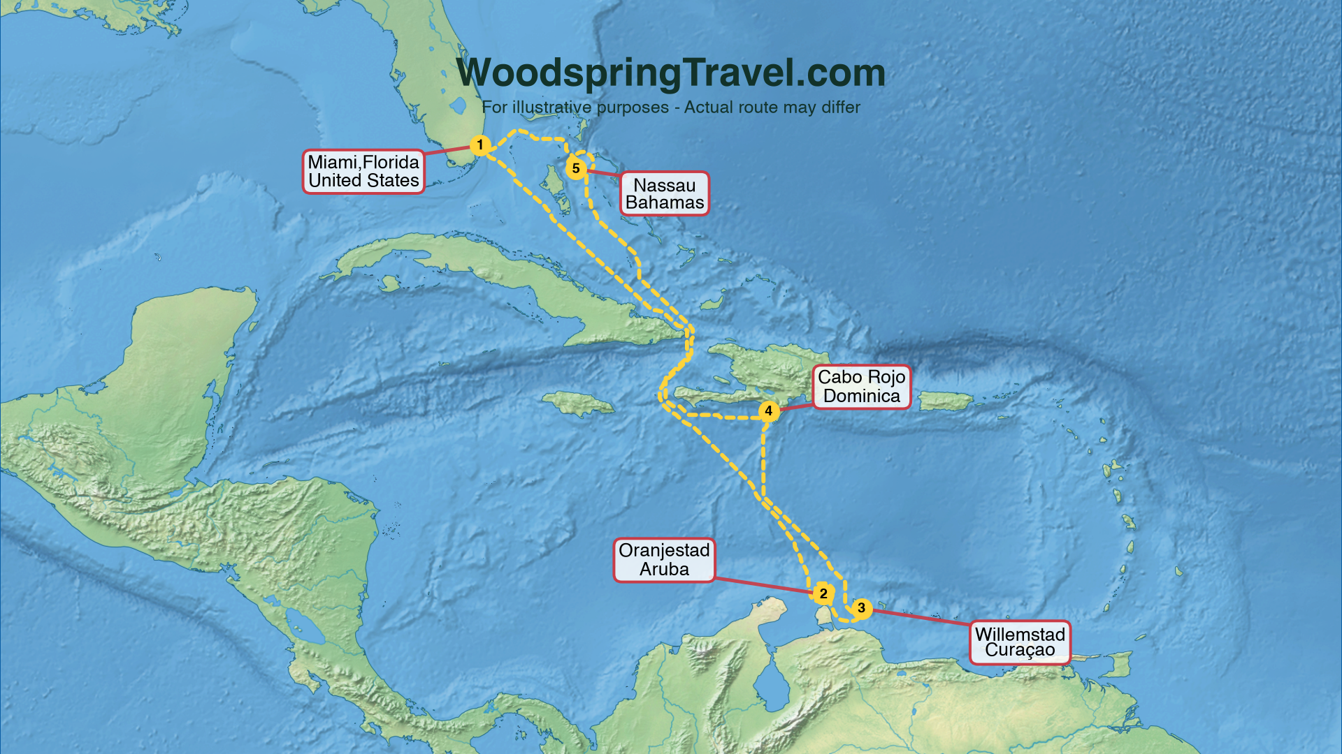 Route Illustration - Actual route may differ