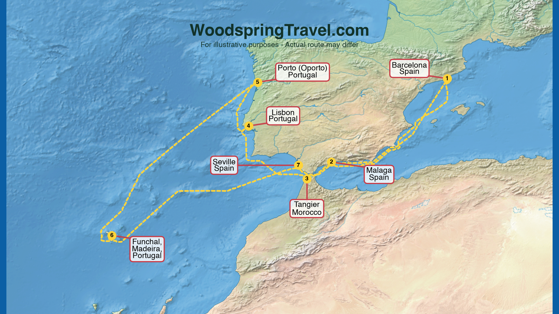Route Illustration - Actual route may differ