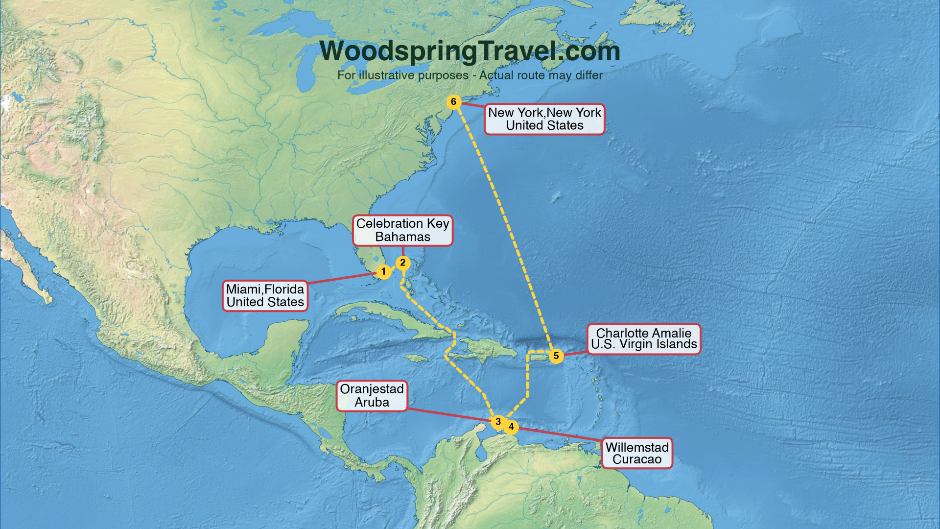 Route Illustration - Actual route may differ