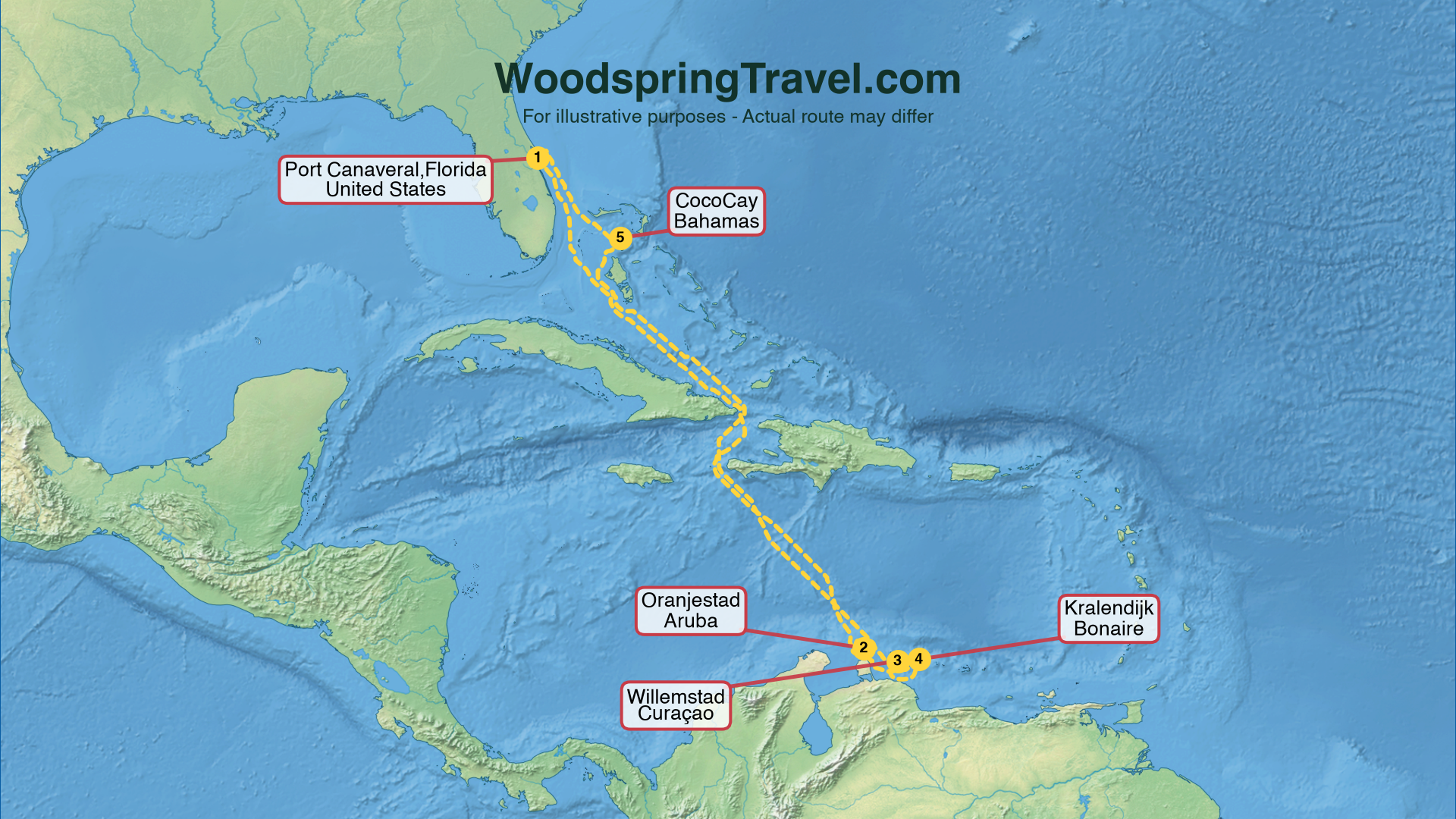 Route Illustration - Actual route may differ