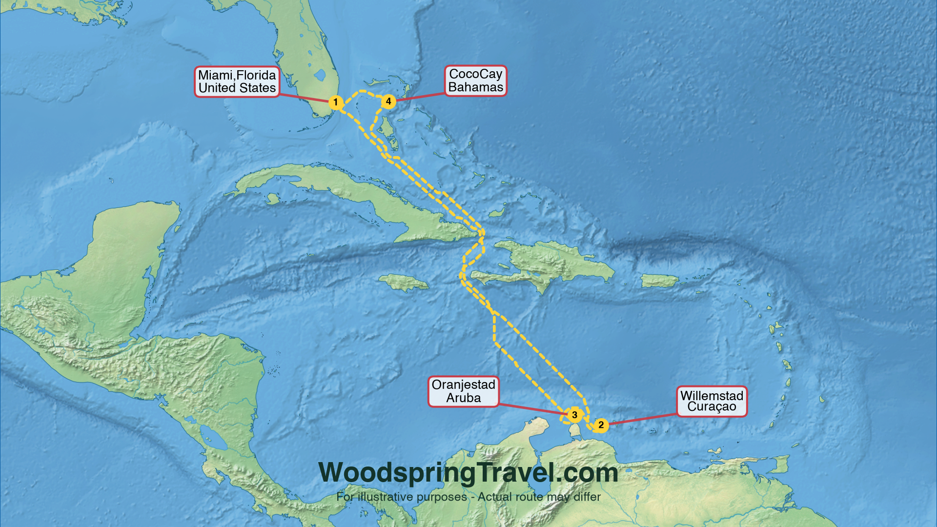 Route Illustration - Actual route may differ