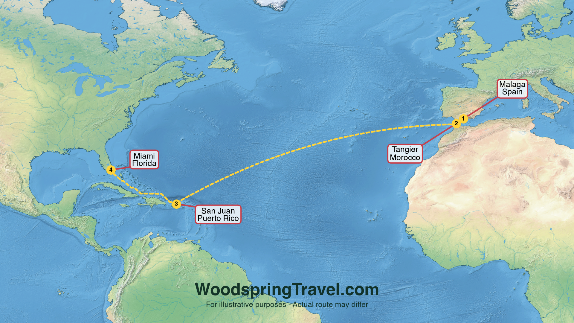 Route Illustration - Actual route may differ