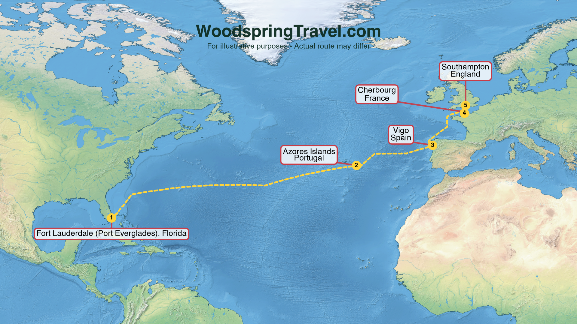 Route Illustration - Actual route may differ