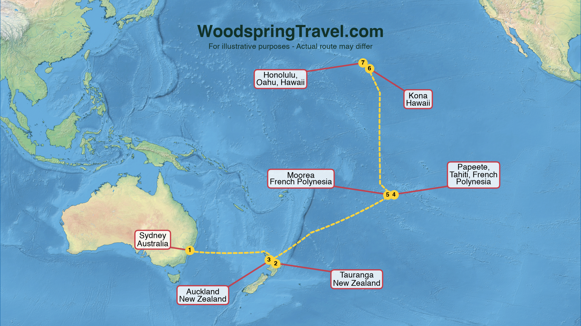 Route Illustration - Actual route may differ