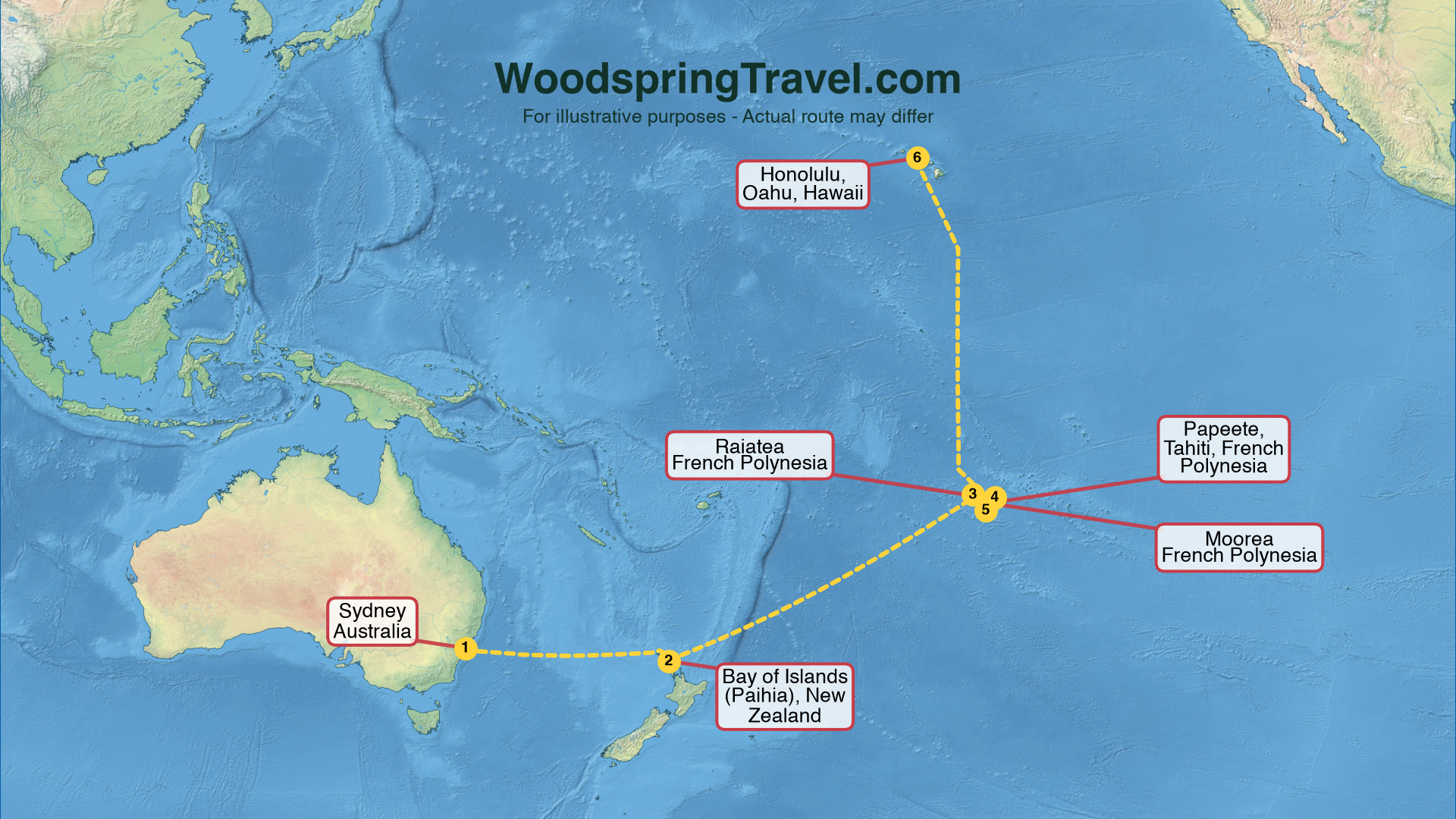 Route Illustration - Actual route may differ